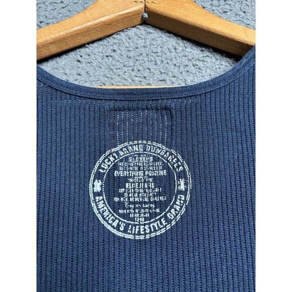 Vtg 90s Streetwear Mens L Distressed Blank Ribbed Wife Beater Tank Top T-Shirt - Picture 9 of 13